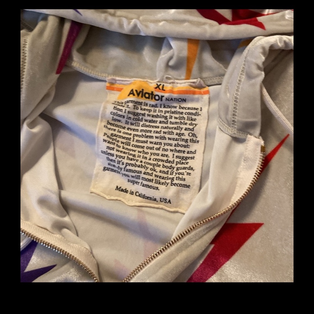 Aviator Nation velour zip up hoodie - Picture 5 of 9